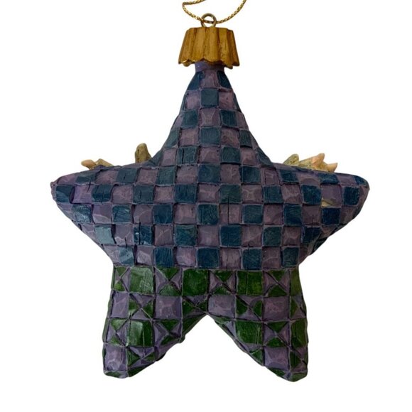 Jim Shore Heartwood Creek Star Nativity Hanging Christmas Ornament Enesco 2005 - Picture 3 of 7